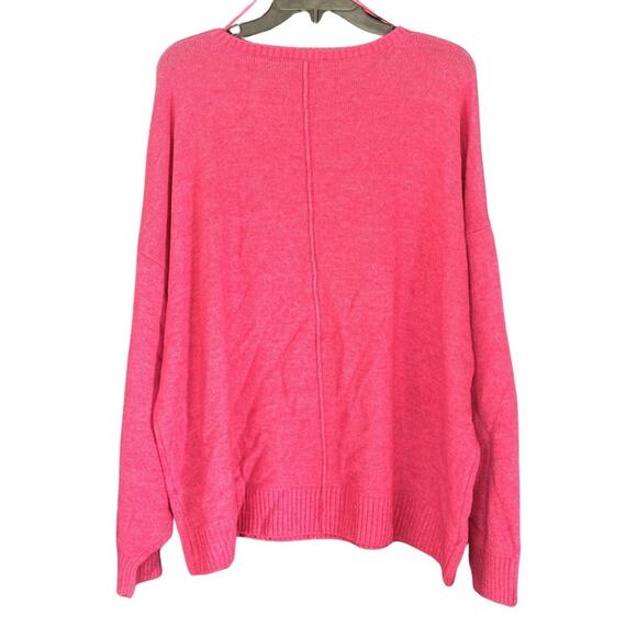 NWT Vince Camuto Pink V-Neck Sweater - Picture 7 of 7